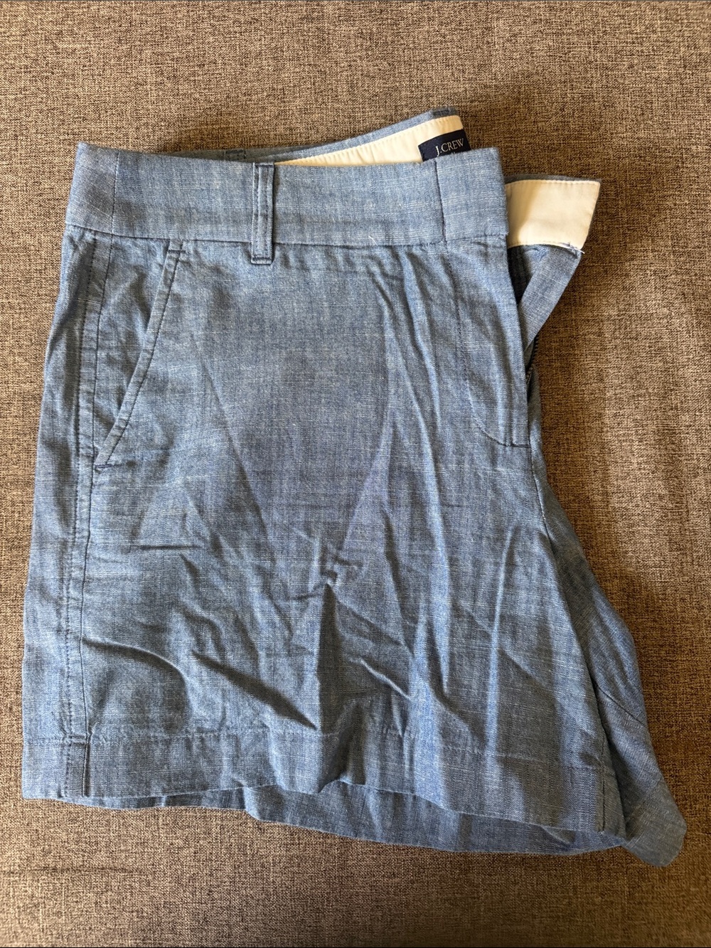 J. Crew Women’s Light Blue Chambray Flat Front Shorts